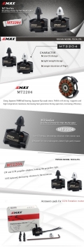 Emax MT2204 2300KV Brushless Motor für QAV250 RC Drone FPV Racing