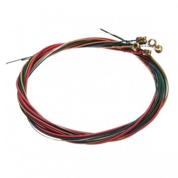 6 Farben Regenbogen Saitensatz für Akustikgitarre Zubehör Stall 