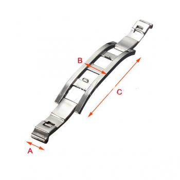 Uhr Edelstahl Schmetterling Versteckte Faltschließe Buckle 4/5/6 mm