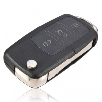 3 Knopfschlüssel keyless entfernter Schalenfall ungeschnittene Klinge für das vw Golf jetta