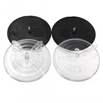 Solar Power LED RGB Farbwechsel hin  und herbewegendes Licht Schmetterling Dragonfly