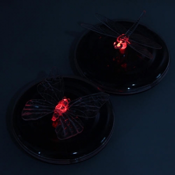Solar Power LED RGB Farbwechsel hin  und herbewegendes Licht Schmetterling Dragonfly