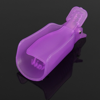 10pcs Acrylnagel Kunst UVgel Polnisch Remover Wrap Reiniger Clip Caps