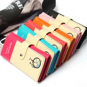 PU lederner Mappen Geldbeutel Frauen Scheckheft Münzen Beutel Handtaschen Karte&nbsp;