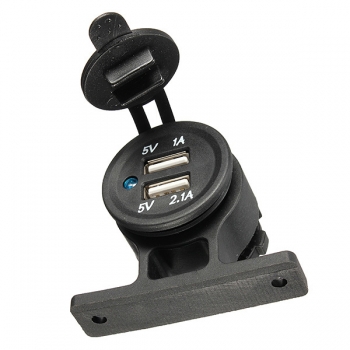 Auto Dual USB 5V 1A + 2.1A wasserdicht Zigarette Auto Ladegerät