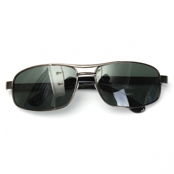 Außensonnenbrille dunkelgrüner Metallrahmen hat Sonnenbrille polarisiert