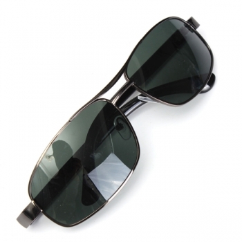 Außensonnenbrille dunkelgrüner Metallrahmen hat Sonnenbrille polarisiert