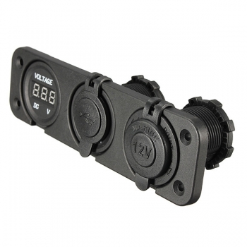 Dual Usb-Adapter-Ladegerät Digital Volt Meterr Zigarettenanzünder-Steckdosen