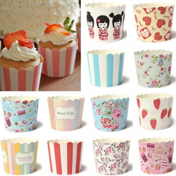 50 Stücke Tasse Kuchen Muffin Süßigkeiten Nuss Snack Dessert Backförmchen Multifunktions Küche Zubehör