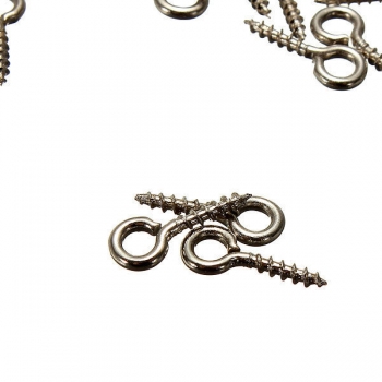 200pcs Silber Ton Screw Augen Kautions Pins Top Gebohrt Schmuck