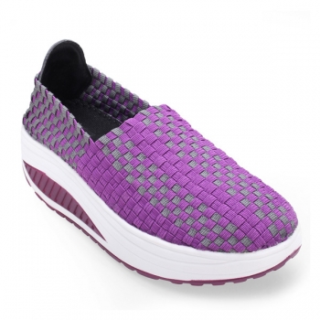 Damen Stretch beiläufigen Breathable Knit Shook Schuhe Sneakers