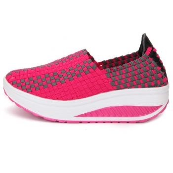 Damen Stretch beiläufigen Breathable Knit Shook Schuhe Sneakers