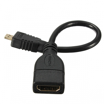 Micro HDMI Mann D auf HDMI Buchse A Jack Adapter Kabel Konverter