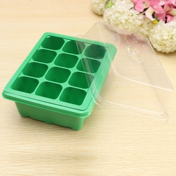 12 Löcher Pflanzen Samen Wachsen Box Sprießen Brett Gärtnerei Geräte