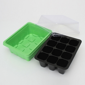 12 Löcher Pflanzen Samen Wachsen Box Sprießen Brett Gärtnerei Geräte