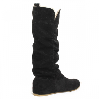 Damenkniestrümpfe Stiefel Spitze Stulpe erhöhten Innenwollschuhe