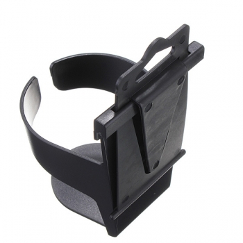 Plastic Car Mount Tasse trinken Flaschenstandplatz Halter tragbare Schwarz
