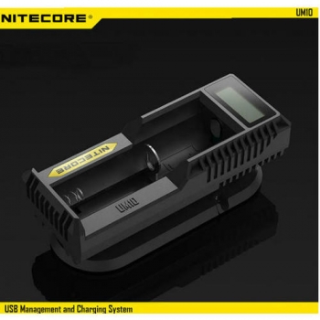 Nitecore UM10 USB Power LCD Intelligente Lithium-Ionen-Akku-Ladegerät