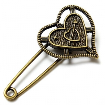 Weinlese Bronzen Eulen Engels Kostüm Brosche Multi Pattern für Frauen