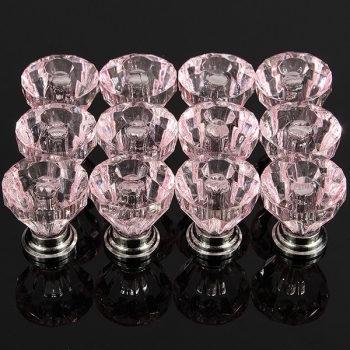 12pcs Acryl Crystal Clear Tür Fach Knopf Griff