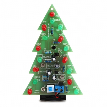 Weihnachtsbaum Flash LED Elektronische DIY Learning Kit