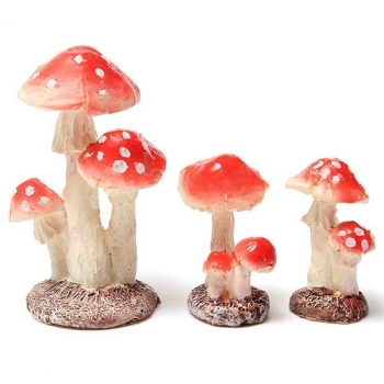 Mini Landschaft Resin Mushroom Home Office Garten Dekoration