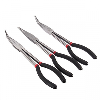 3pcs 11Zoll extralange Zange Gerade Bent Tip Werkzeug Satz&nbsp;