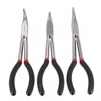 3pcs 11Zoll extralange Zange Gerade Bent Tip Werkzeug Satz&nbsp;