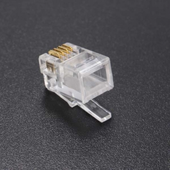 50PCS RJ11 Modular Cable Head Plug Ethernet Netzwerkanschluss