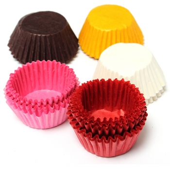 30pcs/bag buntes Fett abstoßendes Muffin cupcake backende Tassen