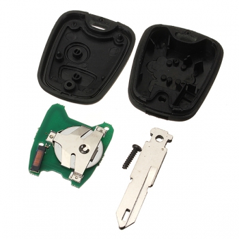 433MHz 2 Knopf Fernschlüsselanhänger Blatt mit ID45 für Peugeot 206