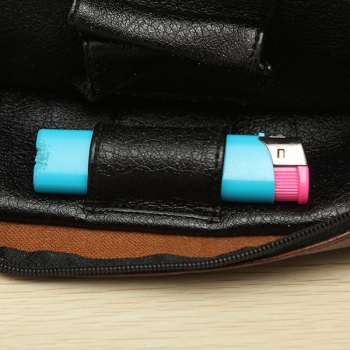 Weiches PU Leder Tasche für das Rauchen Pfeifenbesteck Filterreiniger Werkzeuge