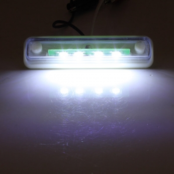 24V 4 SMD LED White Lizenznummer Kennzeichen Lichter LKW Rückseiten Endstück Lampen 
