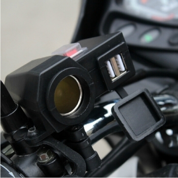 5V 12V Motorrad Dual USB Port wasserdicht Zigarette Ladegerät Adapter