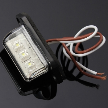 10-30V LED Kennzeichenleuchte Kennzeichenleuchte für Auto-LKW-Endstück-Anhänger Weiß
