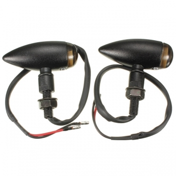 Motorrad Bullet Blinker Kontrollleuchte Lampe für Harley Chopper