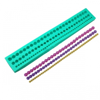 3D Korn-Perlen-Silikon-Fondant-Form-Kuchen-Rand-Dekoration