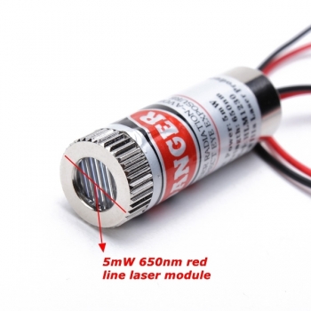 Laser Modul 650nm 5mW Fokussierbare Red Line Lasergenerator Diode 
