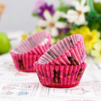 100pcs gemischte bunte Papier Kuchen Zwischenlagen Cup Backen Kuchen Muffin