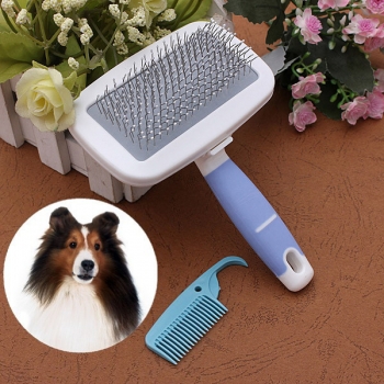 Schoßhund Handgriff Griff Shedding Pinsel Haar Pelz Comb Pflegentrimmer