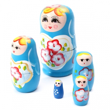 Schöne Russian Nesting Matryoshka 5-Stück-Holzpuppe Set