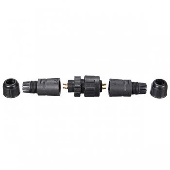 2 Nadeln elektrisches wasserdichtes 3-Punkt-Steckerkabel schließen Steckersteckdose an