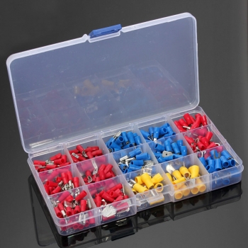 Soloop 280Pcs 2.8-6.3mm Verschiedene Crimp Spaten Isolierte Terminal-Steckverbinder