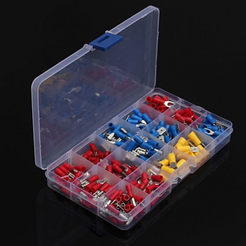 Soloop 280Pcs 2.8-6.3mm Verschiedene Crimp Spaten Isolierte Terminal-Steckverbinder