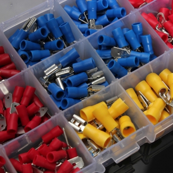 Soloop 280Pcs 2.8-6.3mm Verschiedene Crimp Spaten Isolierte Terminal-Steckverbinder