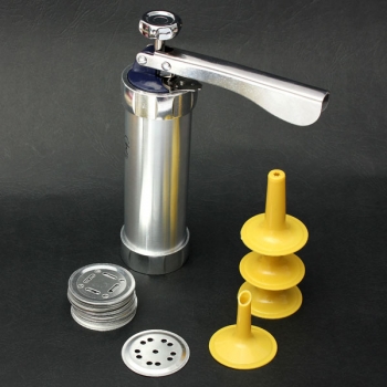 Edelstahl Non-Stick Plätzchen-Presse-Satz umfassen 22 Formen & 4 Deko-Tipps