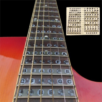 1pc Gitarre Fretboard Hinweis Sticker Tonleiter Etiketten Anfänger Aufkleber