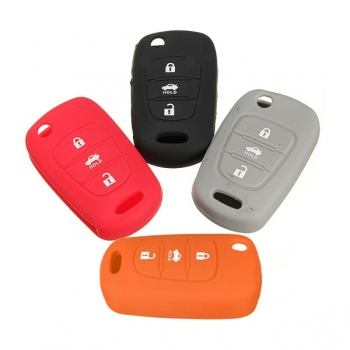 3Button Silikon Schlüsselkasten Fob Schutz Abdeckung für Hyundai Santa