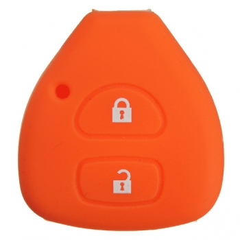 2 Knopf Silikon Schlüssel Halter Schutz Abdeckungs Fall für Toyota Yaris