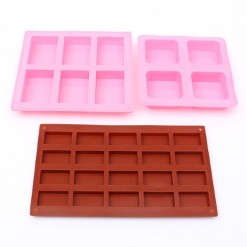 Rechteck, Quadratisch, Silikon Form für DIY Chocolate Cake Mould Soap